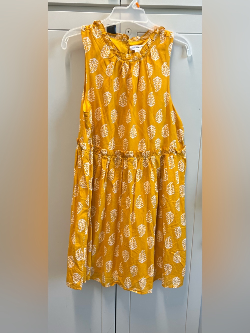 Mustard Yellow Printed Sundress